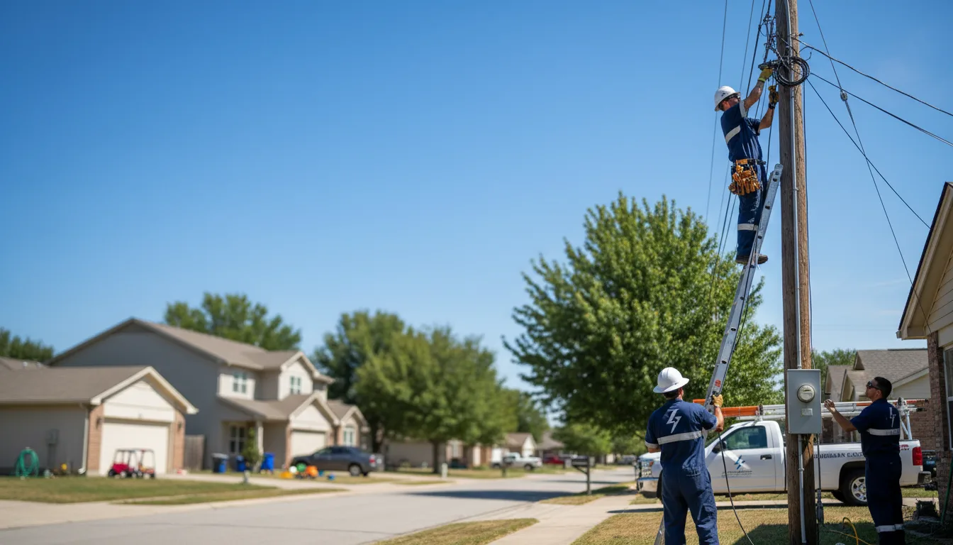 Residential electrician providing installation services in Leslie, WV